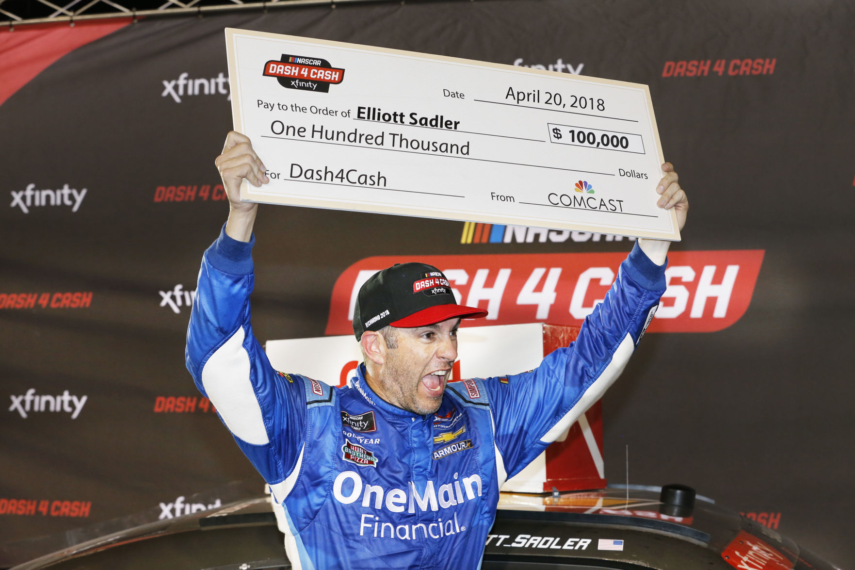 Sadler celebrates